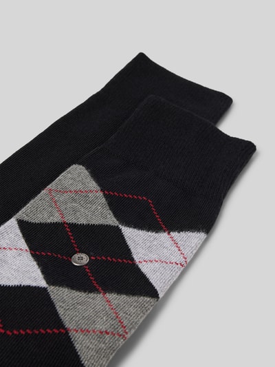 Burlington Socken mit Label-Detail Black 2