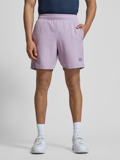 EA7 Emporio Armani Sweatshorts mit elastischem Bund Mittelgrau 4