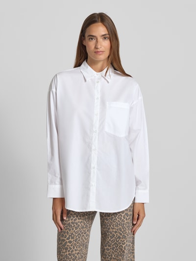 FREE/QUENT Regular Fit Hemdbluse mit Brusttasche Modell 'JOLLE' Weiss 4