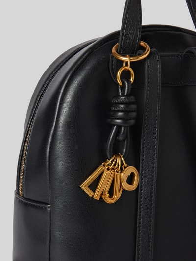 Liu Jo White Rucksack mit Strukturmuster Black 3