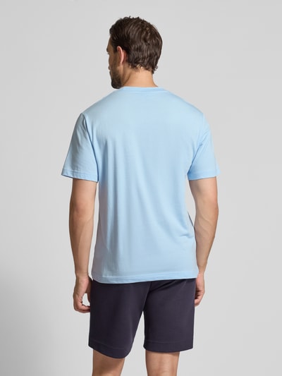 Lacoste Regular Fit T-Shirt aus reiner Baumwolle Hellblau 5