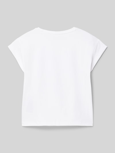 Guess T-Shirt mit Label-Print Weiss 3