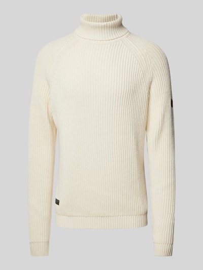 camel active Strickpullover mit Label-Detail Offwhite 1