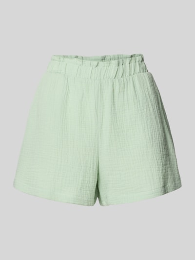 Vero Moda Loose fit korte broek van katoen, model 'NATALI' Rietgroen - 2