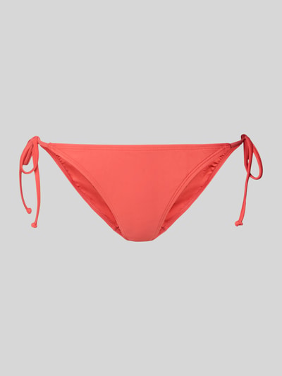 Produktfoto, Bikini-Slip mit Label-Detail Modell 'KELLI' von Barts, Damen Bikini-Slip aus Material-Mix mit Stretch-Anteil, Tanga Fit, seitliche Schnürung, einfarbiges Design, glatte Textur.