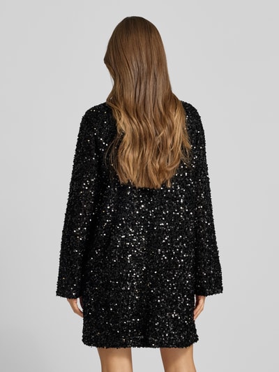 Jake*s Collection Knielanges Kleid mit Paillettenbesatz Black 5