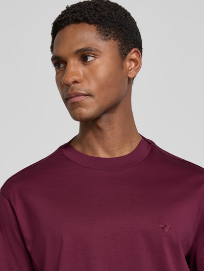 Emporio Armani T-Shirt mit Rundhalsausschnitt Bordeaux 3