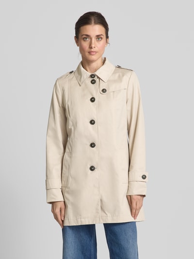 Fuchs Schmitt Trenchcoat mit Leistentaschen Kitt 4