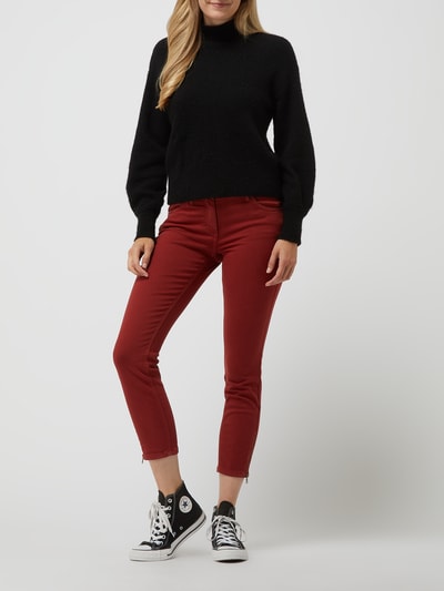 Tom Tailor Cropped Jeans mit Eingrifftaschen Modell 'Alexa' Dunkelrot 1