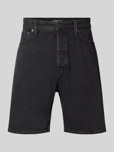Jack & Jones Korte regular fit jeans in 5-pocketmodel, model 'TONY' Zwart - 2