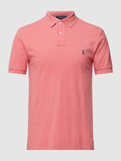 Polo Ralph Lauren Slim fit poloshirt met labelstitching Koraal - 2