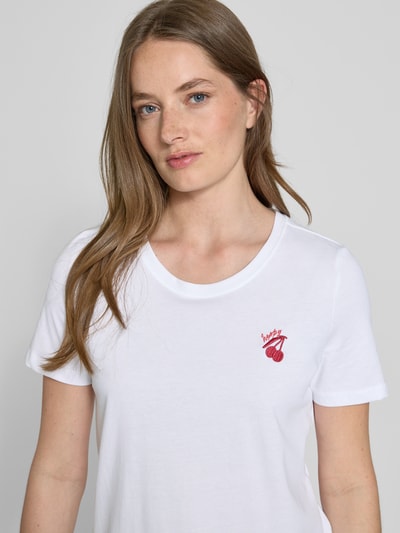 s.Oliver RED LABEL Regular fit T-shirt van puur katoen Wit - 3