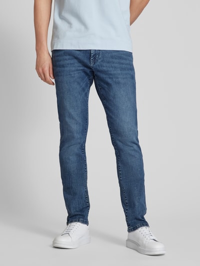 Tom Tailor Regular Slim Jeans mit Label-Detail Modell 'Josh' Jeansblau 4