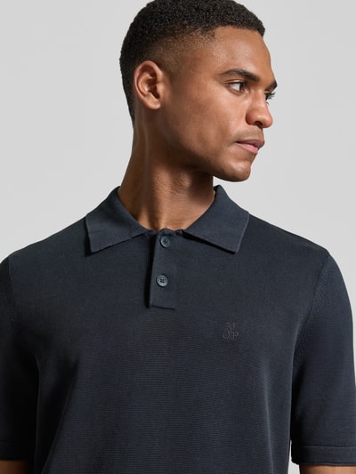 Marc O'Polo Regular Fit Poloshirt aus reiner Baumwolle Marine 3