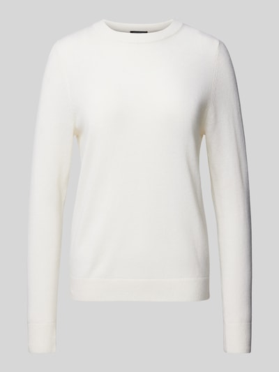 comma Gebreide pullover met ronde hals Offwhite - 1