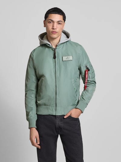 Alpha Industries Blouson met Logohanger Model 'MA-1 TT' Lindegroen - 4