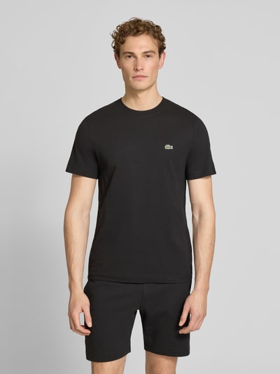 Lacoste Regular Fit T-Shirt aus reiner Baumwolle Black 4