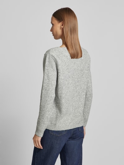 ZABAIONE Gebreide pullover met ribboorden Lichtgrijs - 5