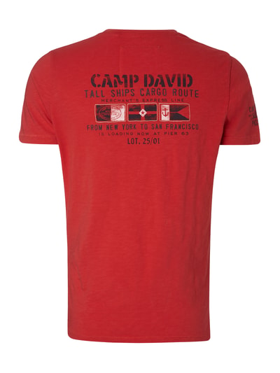 Camp David T-Shirt mit Logo-Details Rot 3