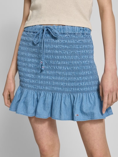 Tommy Jeans Eng anliegender Mini-Rock aus reiner Baumwolle Jeansblau 3