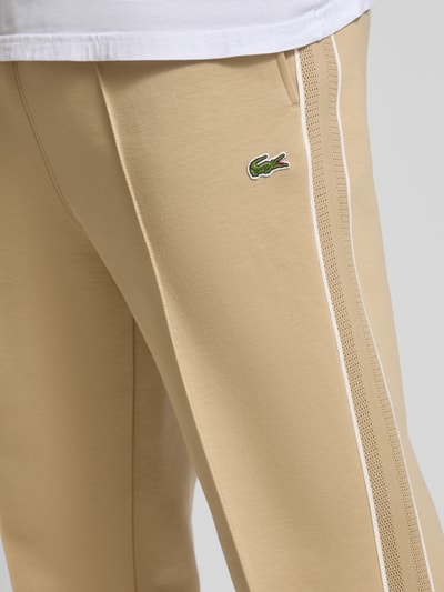 Lacoste Slim Fit Sweatpants mit Label-Patch Beige 3