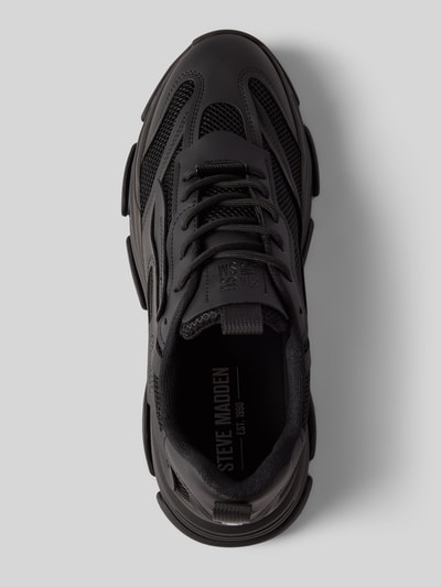 Steve Madden Sneaker aus Rindsnappa mit Plateau-Sohle Black 3