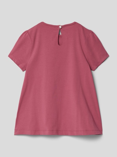 Gant T-shirt met labelprint, model 'USA' Roze - 3