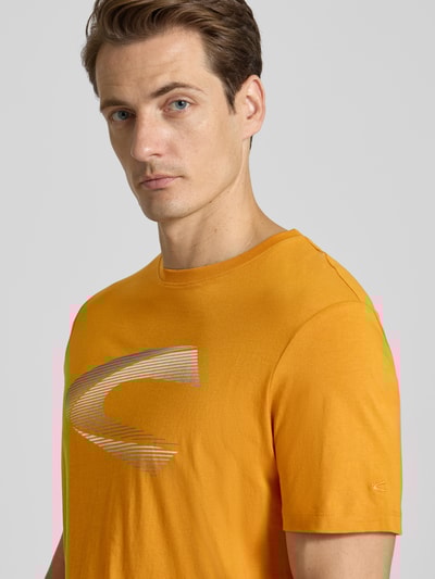 camel active T-Shirt mit Label-Print Orange 3