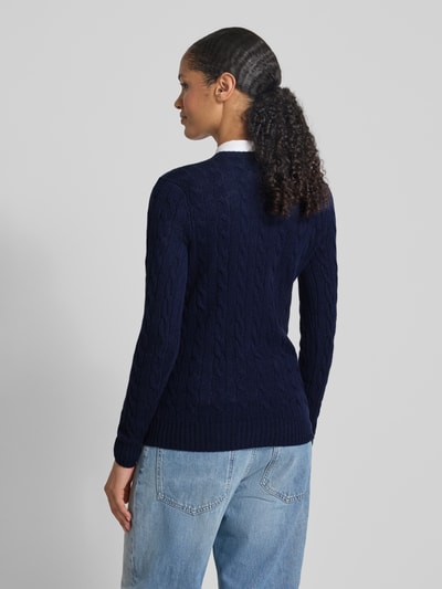 Polo Ralph Lauren Gebreide pullover met kasjmier, model 'KIMBERLY' Marineblauw - 5