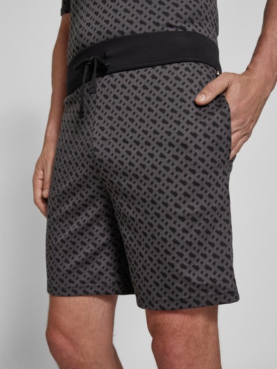 BOSS Relaxed Fit Sweatshorts mit elastischem Bund Black 3