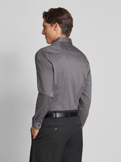 OLYMP No. Six Super slim fit zakelijk overhemd van ademende comfort stretch Olijfgroen - 5