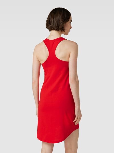 Guess Knielange jurk met labelprint Rood - 5