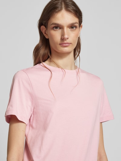 Selected Femme T-Shirt mit geripptem Rundhalsausschnitt Rose 3