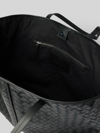 Marc O'Polo Shopper aus geflochtenem Rindsleder Black 5