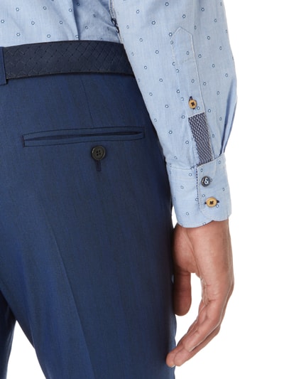 Montego Pantalon met glencheck Blauw - 6