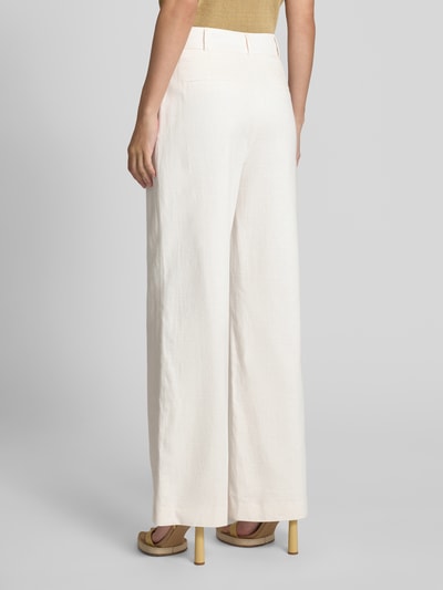 Jake*s Collection Straight leg stoffen broek met steekzakken Beige - 5