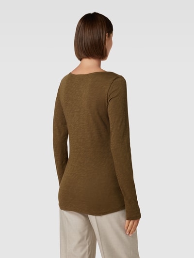 Marc O'Polo Longsleeve mit U-Boot-Ausschnitt Khaki 5