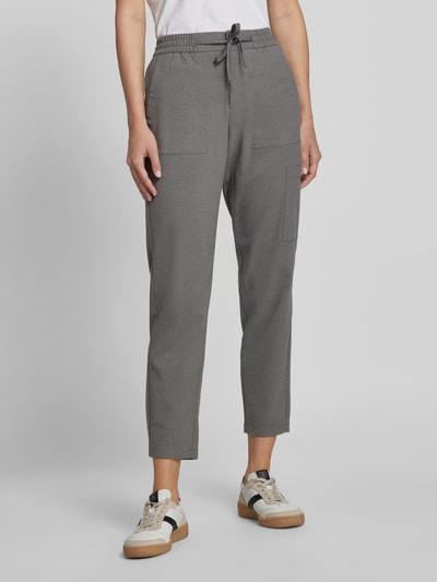 s.Oliver RED LABEL Weiche Relaxed-Jogpants mit verkürztem Bein Dunkelgrau Melange 4