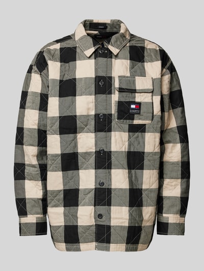 Tommy Jeans Regular fit overhemdjack met knoopsluiting, model 'CHECK' Zwart - 2