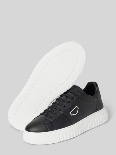 Antony Morato Ledersneaker mit Label-Applikation Black 4