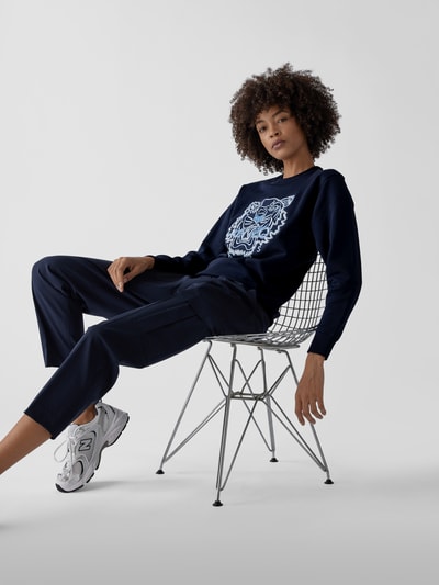 Kenzo Sweatshirt mit Label-Stitching Marine 6