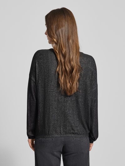 Tom Tailor Bluza o kroju regular fit z mieszanki wiskozy Antracytowy 5