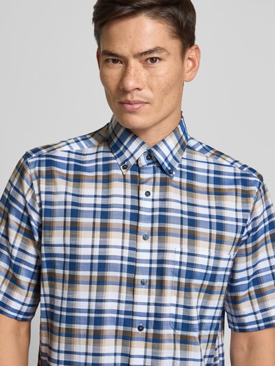 ETERNA Comfort Fit Business-Hemd mit Button-Down-Kragen Marine 3