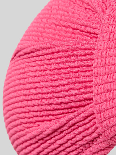 Produktfoto, Bikini-Oberteil in Bandeau-Form mit Strukturmuster von Jake*s Casual in kräftigem Pink, Material-Mix mit Stretch-Anteil, Strukturmuster, körpernahe Passform.