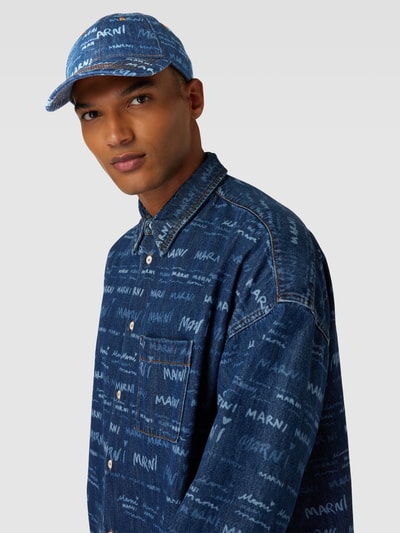 Marni Basecap im Denim-Look Bleu 1