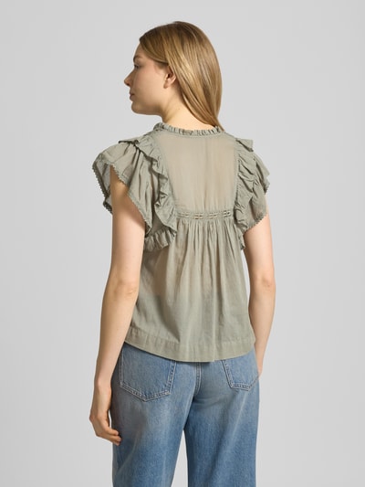 Neo Noir Bluse mit Volants Modell 'Jayla' Schilf 5