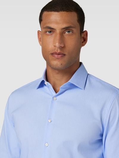 Jake*s Slim Fit Business-Hemd mit Kentkragen Bleu 3