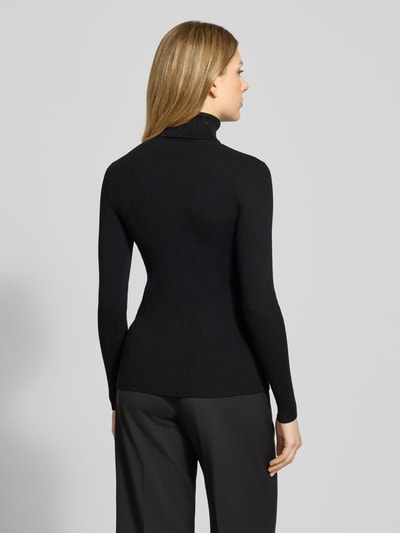 Lauren Ralph Lauren Gebreide coltrui, model 'AMANDA' Zwart - 5