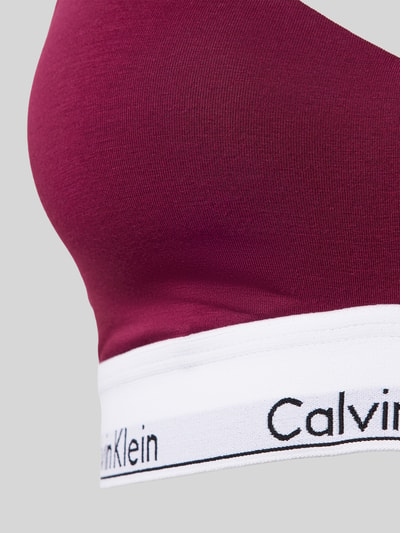 Calvin Klein Underwear Bralette met elastische band met label Fuchsia - 2