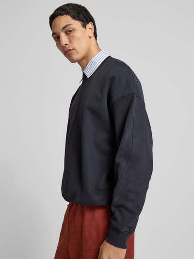 ANNARR Sweatshirt mit gerippten Abschlüssen Dunkelblau 3
